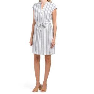 Jones New York Linen Shirt Dress